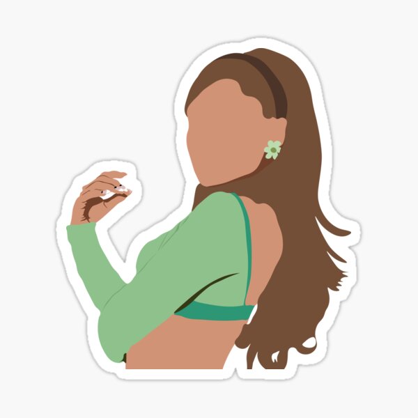 Ariana positions Sticker