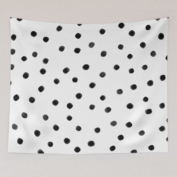 Item preview, Watercolor Polka Dot (black/white) designed and sold by Design Minds Boutique.