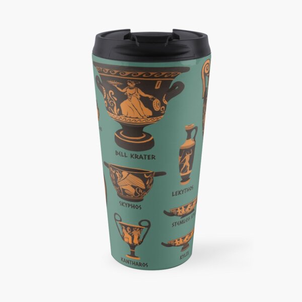 Ancient Greek Pottery Travel Mug