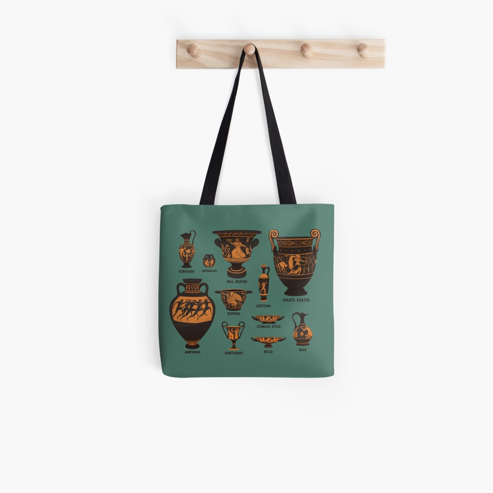 "Ancient Greek Pottery" Tote Bag by flaroh Redbubble