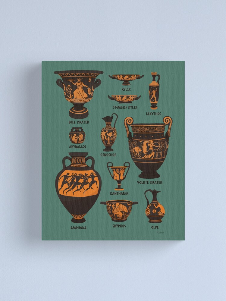 Alternate view of Ancient Greek Pottery Canvas Print