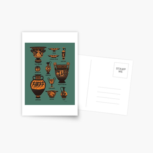 Ancient Greek Pottery Postcard