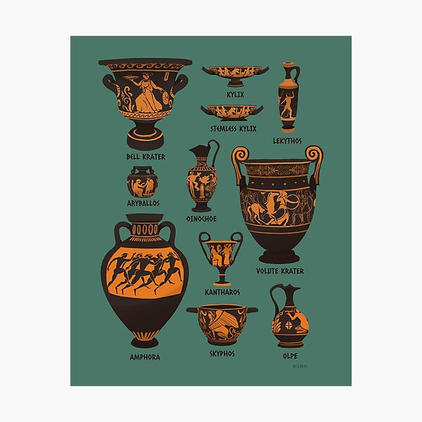 Ancient Greek Pottery Photographic Print