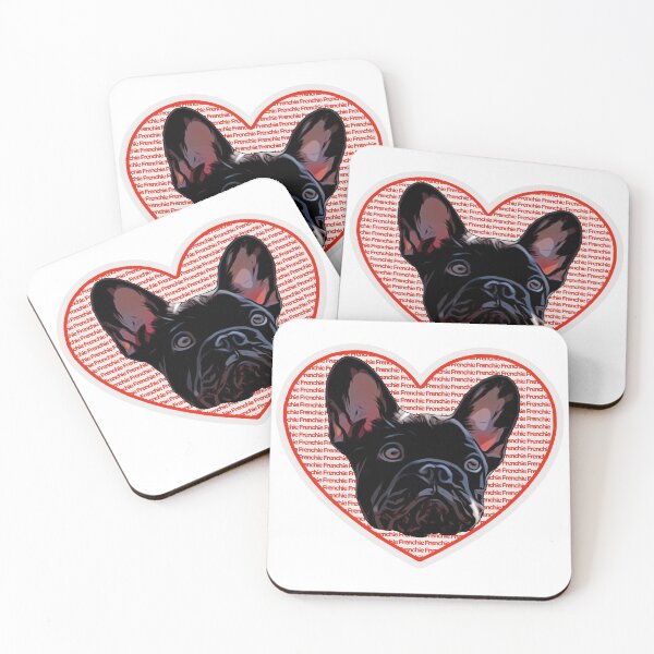 Item preview, I Love My Frenchie - Black French Bulldog designed and sold by 8PawsStudio.