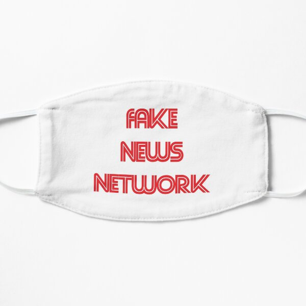 Fake News Network Trump Election  Flat Mask