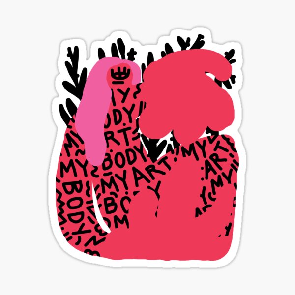 Item preview, My Body My Art - Minimal Abstract Shapes Lettering designed and sold by Maganagoes.