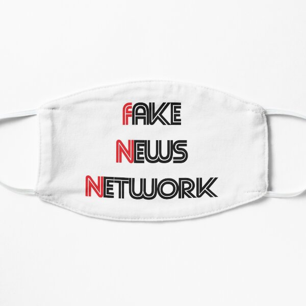 Fake News Network Trump Election  Flat Mask