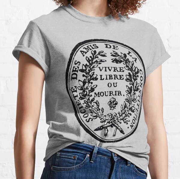 Vista previa del artículo con la obra «Sello del Club Jacobino - Revolución Francesa, Radical, Robespierre, Vive Libre o Muere», diseñado y vendido por SpaceDogLaika.