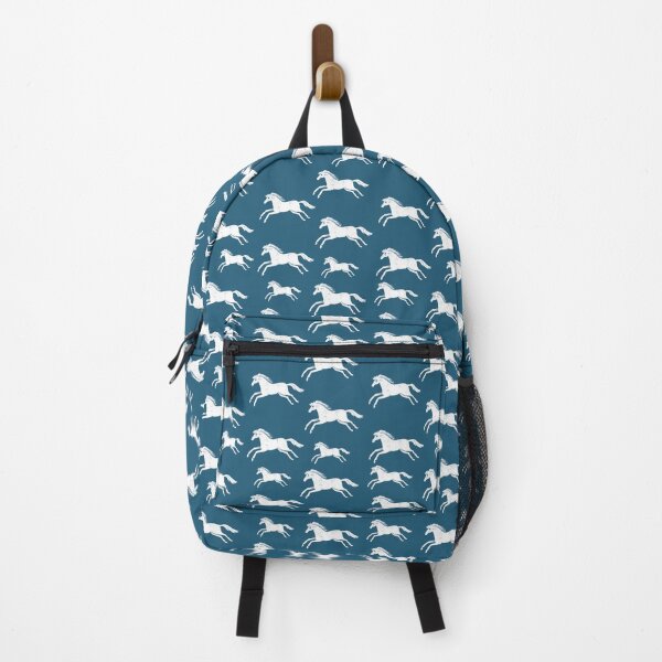 Blue and outlet white backpack