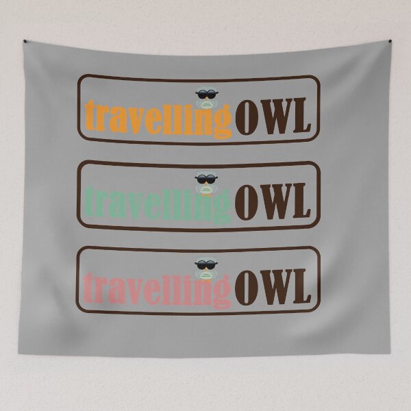 Item preview,  COOL AND CUTE TRAVELLING OWL STICKER designed and sold by Cr1sV.