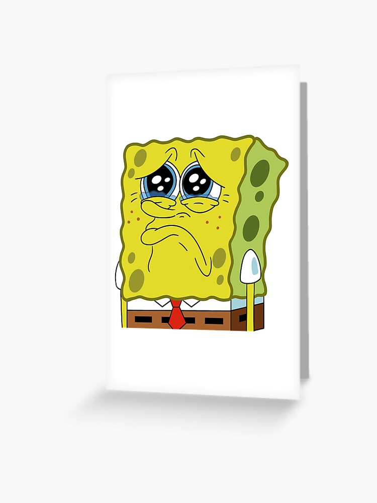 Sad spongebob and patrick | Greeting Card