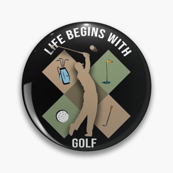 Artikelvorschau, Das Leben beginnt mit Golf - Golfliebhaber entworfen und verkauft von ColorfulMystic.
