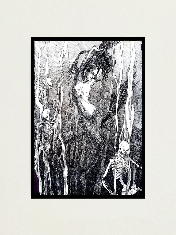 Alternate view of Mermaid. Photographic Print