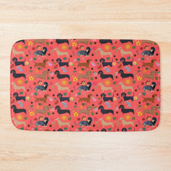 Item preview, Tropical dachshund pattern and melons designed and sold by TheDachshund.