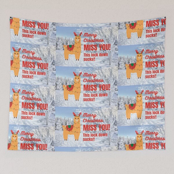 Item preview, Merry Christmas, MISS YOU. this lockdown sucks! designed and sold by NomadMessenger.