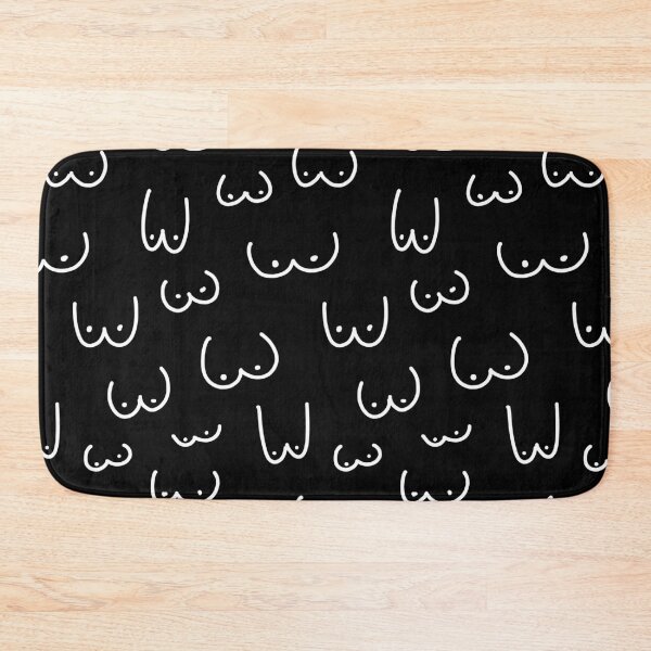 Item preview, Black and white drawing of boobs designed and sold by WietskeJohanna.