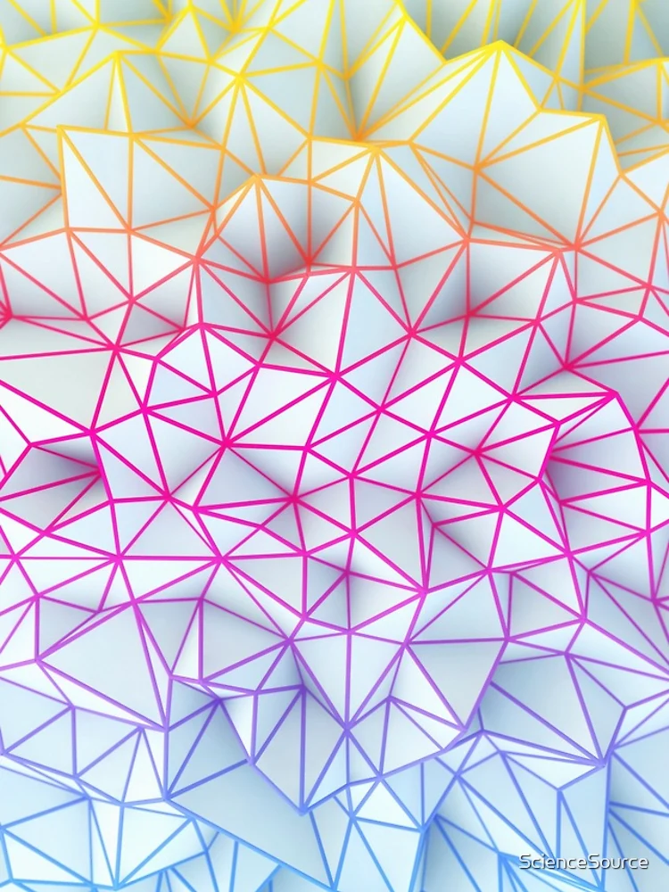 Thumbnail 4 of 4, iPhone Case, Multi Colored Abstract Geometric Pattern designed and sold by ScienceSource.