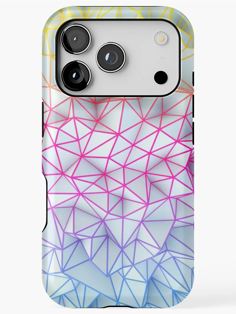 Thumbnail 1 of 4, iPhone Case, Multi Colored Abstract Geometric Pattern designed and sold by ScienceSource.