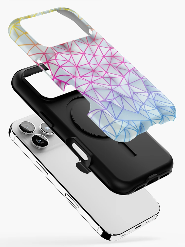 Thumbnail 2 of 4, iPhone Case, Multi Colored Abstract Geometric Pattern designed and sold by ScienceSource.