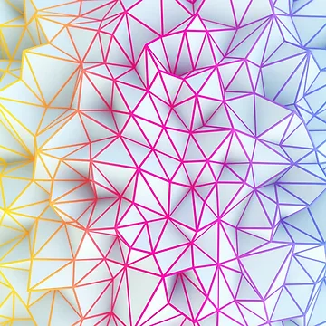 Artwork thumbnail, Multi Colored Abstract Geometric Pattern by ScienceSource