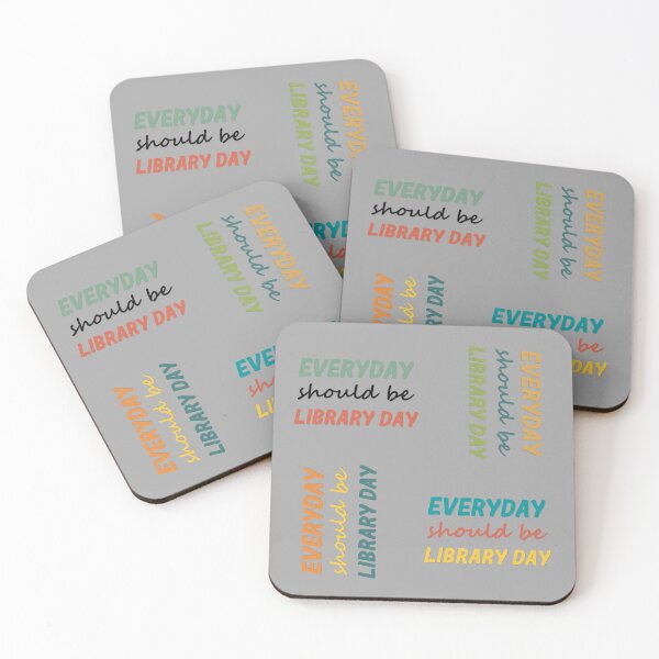 Item preview, EVERYDAY SHOULD BE LIBRARY DAY COLORFUL TEXT designed and sold by Cr1sV.