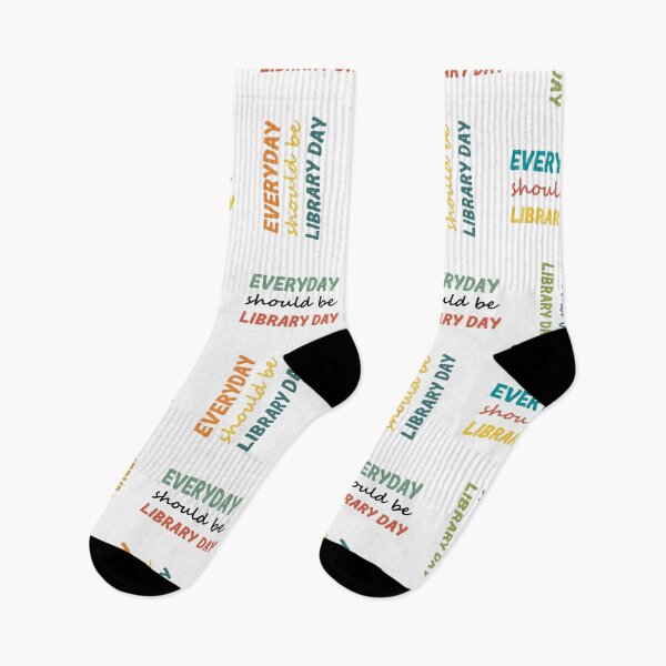 Item preview, EVERYDAY SHOULD BE LIBRARY DAY COLORFUL TEXT designed and sold by Cr1sV.