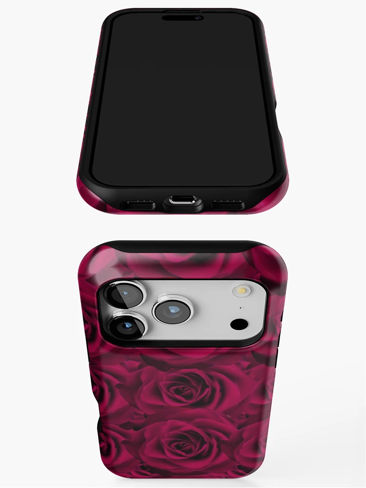 Thumbnail 3 of 4, iPhone Case, Samba Red Roses designed and sold by Liani DeGeeter.