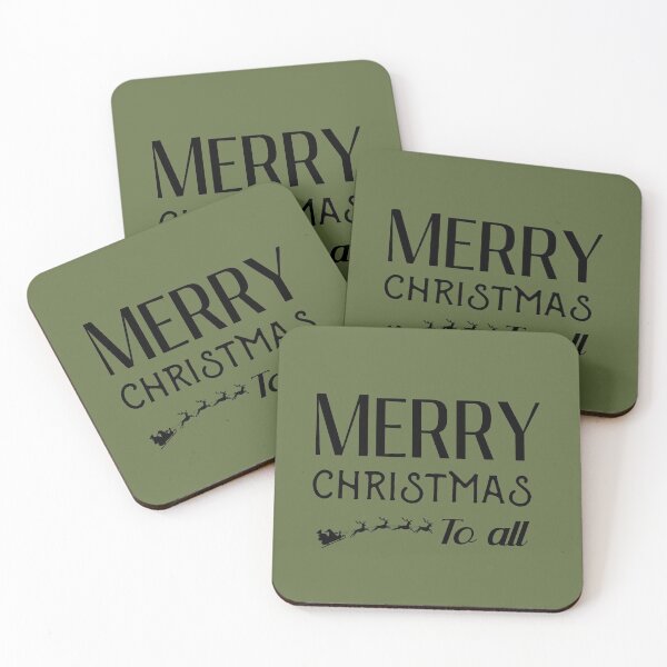Item preview, Merry Christmas To All - Green designed and sold by Aryeh Studio.