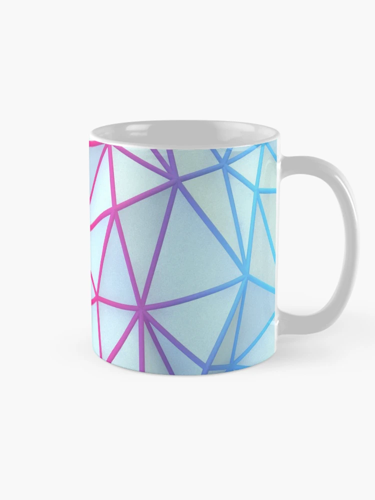 Thumbnail 3 of 6, Coffee Mug, Multi Colored Abstract Geometric Pattern designed and sold by ScienceSource.