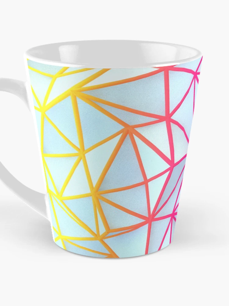 Thumbnail 3 of 4, Coffee Mug, Multi Colored Abstract Geometric Pattern designed and sold by ScienceSource.