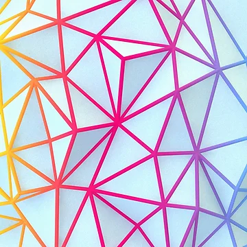 Artwork thumbnail, Multi Colored Abstract Geometric Pattern by ScienceSource