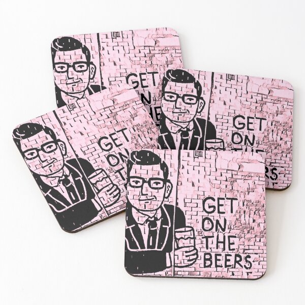 Item preview, Get on the Beers with Dan Andrews Pink designed and sold by Tovers.