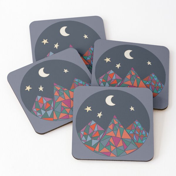 Item preview, Geometric Mountain Night designed and sold by The Water Nerd.