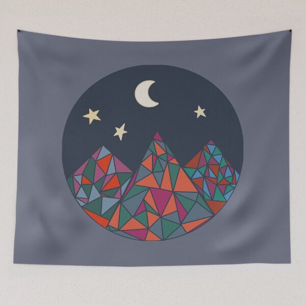 Item preview, Geometric Mountain Night designed and sold by The Water Nerd.