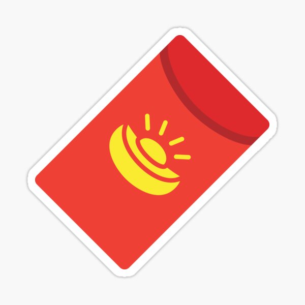 Red envelope cartoon social sticker