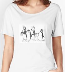 Penguins From Mary Poppins Sketch Women's Relaxed Fit T-Shirt