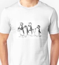 Penguins From Mary Poppins Sketch Unisex T-Shirt