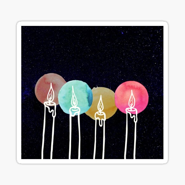 Advent Candles Sticker