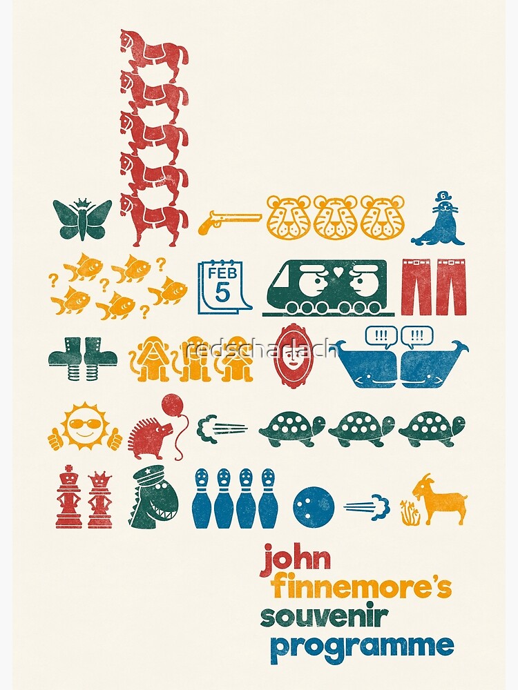"John Finnemore's Souvenir Pictograms" Poster for Sale by redscharlach