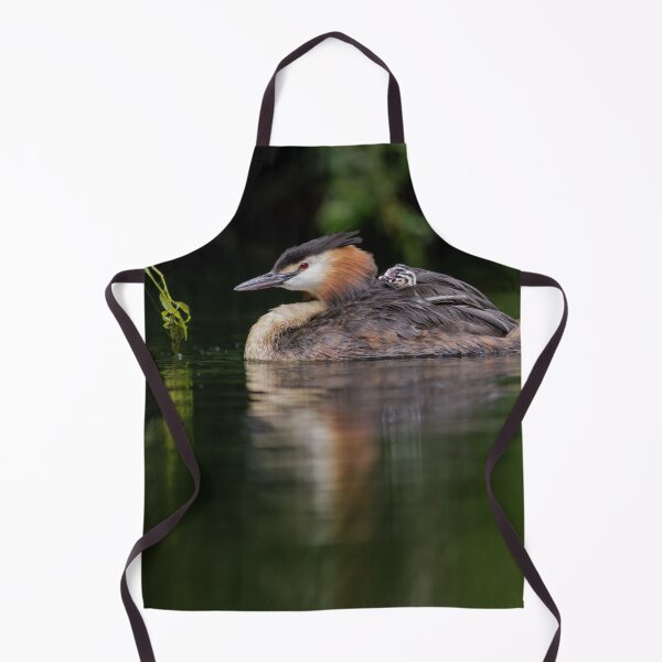 Item preview, Great Crested Grebe With Chick designed and sold by Alec Stewart.
