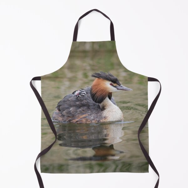 Item preview, Great Crested Grebe and Baby Chick designed and sold by Alec Stewart.