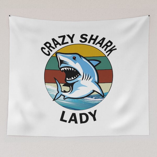 Item preview, Crazy shark lady designed and sold by YAHIA-14.