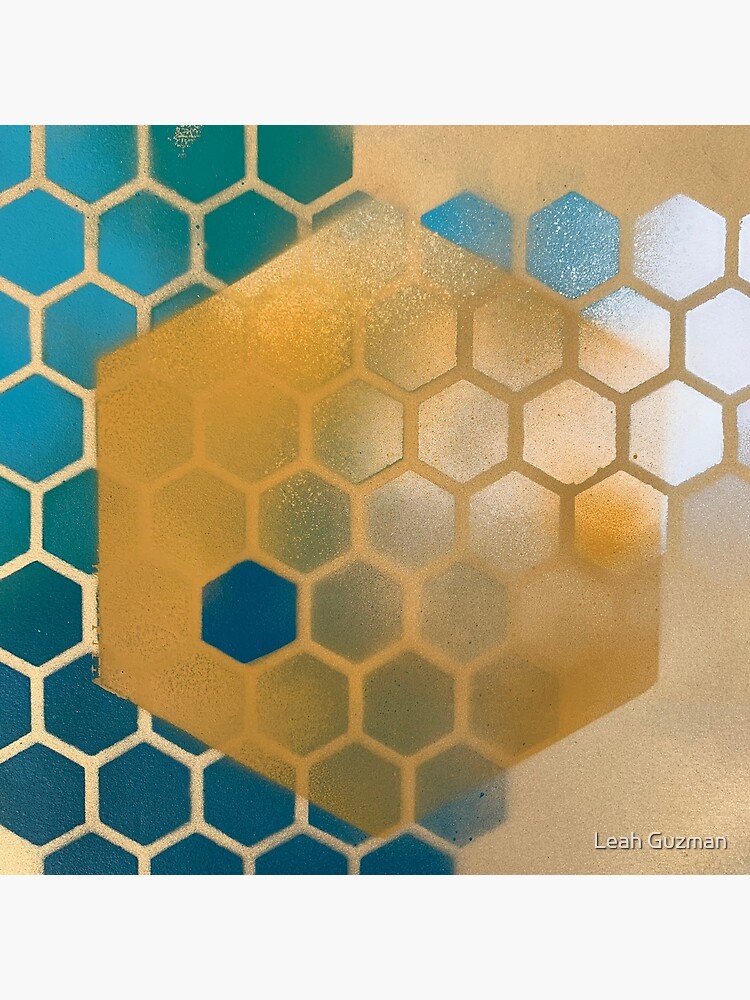 Thumbnail 2 of 2, Greeting Card, Hexagon Yellow 01 design designed and sold by lovely84.