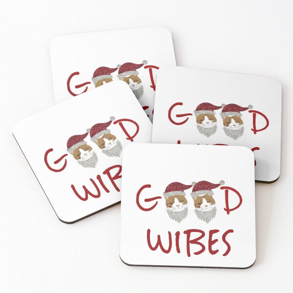 Item preview, Good vibes cat christmas design  designed and sold by WOWSOMETHINGNEW.