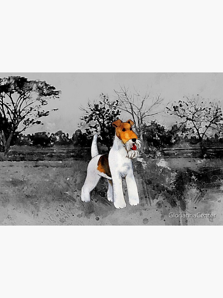 Wire Fox Terrier artwork by GloriannaCenter