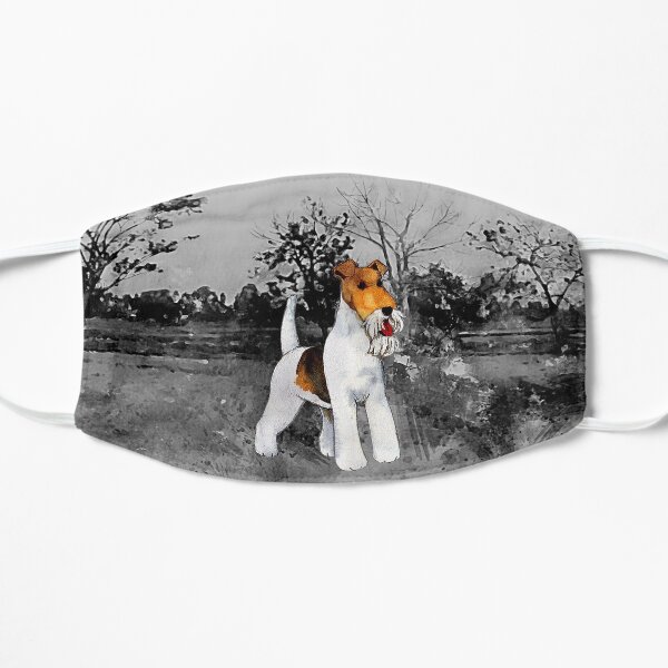 Wire Fox Terrier artwork Flat Mask