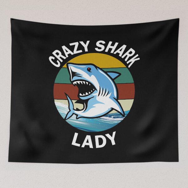 Item preview, Crazy shark lady designed and sold by YAHIA-14.