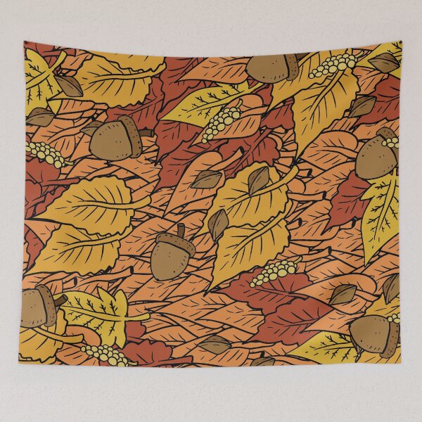 Item preview, colorful fall leafs. orange and yellow.  designed and sold by JJadx.