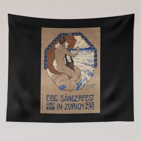 Item preview, retro eidgenossische sangerfest in zurich designed and sold by CorasPosters.