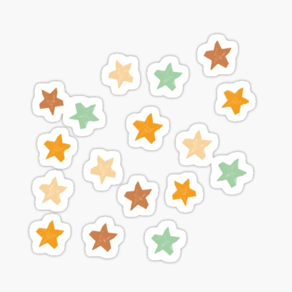 Retro stars stickers Sticker